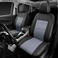 Kožne poklopce sjedala - Universal Fit for Cars, SUV, Vozila Kompozitna spužva iznutra, kompatibilan sa zračnim jastukom