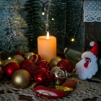 Dianhelloya Božićna lopta Shater Otporna u boji Boja obojana sjaj sjajnog scene Layout za višekratnu