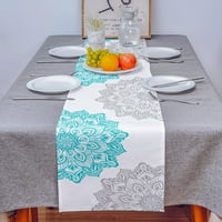 Mandala siva plava tekstura trkač stola Početna Vjenčana stola zastava zastava stol stol dječji dekoracija