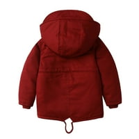 Topli kaputi za djevojke dječje dijete dječje dječake zimski zgušnjavani kaput od čvrste kapuljačeve jakne na vjetrovitoj toplo vrijeme za 4 godine