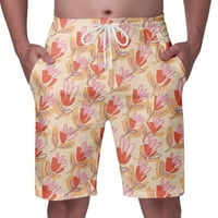 Kingque Muške Slim Fit Quick Suwim Swim Shorts Trunks Muške cvjetne kratke hlače, Muški ljetni modni
