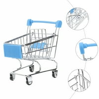 Mini minijaturna košarica Metal Supermarket Handcart kućni ljubimci igračka