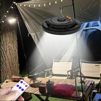 Viadha solarno svjetlo za kampiranje sa daljinskim upravljačem USB punjenje - viseći šatorsku lampicu