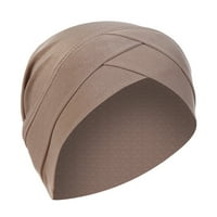 Baseball Cap Women Solid India Hat Ruffle Chece Chemo Beanie Turban Scarf CAP