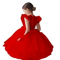Mala cvjetna djevojka tutu tutu haljina flutter rukava za rođendan princeze za 12m-8t