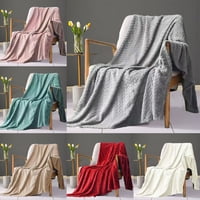 Twinksseal luksuzan flanel pokrivač flanela pokrivač pune boje ugodno prašnjavo stilski lagani udoban dodir za toplu dodir