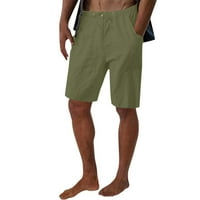 Baccov muški kratke hlače muško ljetno casual solid kratka žrtava kratkih hlače za hlače, džep kratka modna kratka vojska zelena