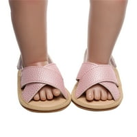 Dječje sandale Dječake Djevojke Otvori prste čvrste cipele Prvi šetači cipele Summer Toddler Ravne sandale