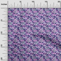 Onuone Velvet ljubičasta tkanina geometrijska šivaća tkanina od dvorišta tiskana DIY odjeća šiva široko