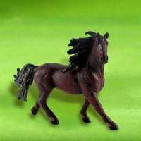 Biplut minijaturni konji igračka detaljna tekstura visoki simulacijski ukrasni pribor za farme minijaturni