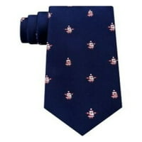 Tommy Hilfiger MENS Santa Club Samostalna kravata, plava, jedna veličina