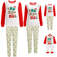 Dojenčad božićne pidžame pamučna noćna odjeća božićni podudaranje Flannel pidžama za dječake djevojke