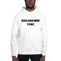 3xl Tri Color Istražite duks u New Yorku Hoodie pulover po nedefiniranim poklonima