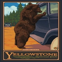 FL OZ keramička krigla, Nacionalni park Yellowstone, Wyoming, nemojte hraniti medvjede, perilicu posuđa