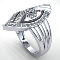 Real 0.75carat Round Cut Diamond Dame Bridal Fancy Angement prsten od prstena od punog 18k ruža, bijela ili žuta zlatna FG VS2