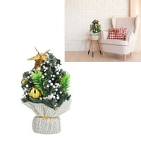 Ornament za božićno drvce, mini ukrasno svijetlo krpa umjetno božićno drvce za dom za Božić za radnu