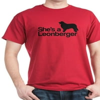 Cafepress - ona je majica Leonberger - pamučna majica