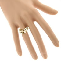 Ching Trigram 14K prirodni dijamantski vjenčani prsten