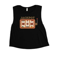 Jackpot mama ženske košulje crne obrezive slatka vježba mama Poklon košulja