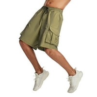 Lilgiuy muške više džepne ploče s više džepa kratke hlače za jogging atletika pet hlača