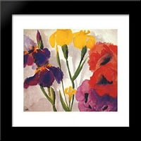 Irise i makovi uokvireni umjetnički print nolde, Emil