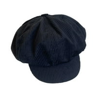 Trendy Corduroy kratko-oboda Cloud Beret Show Face Mali slatki osmerokutni šešir
