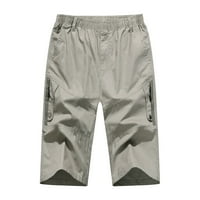 Advoicd Muške kratke hlače Ležerne prilike Classic Fit Crckstring Skraćenice na plaži sa elastičnim strukom i džepovima Mens Trčevi kratke hlače