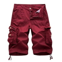 Muške pamučne ležerne maskirne kratke hlače Twill Camo Cargo Shorts Pure Color Beach Rad pantalona za