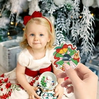 Božićni diy dijamantski igračci prenosivi lagani mali privjesak za božićne godišnjice poklona