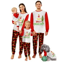 Grinch podudaranje porodičnog božićnog prazničnog pidžama je li ovo veselo dovoljno
