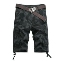 Leey-World Work Hlače za muškarce Ležerne kratke hlače Alat muški modni multi patentni zatvarač na otvorenom