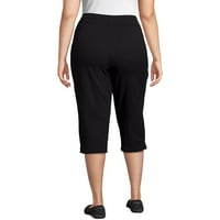 Joga hlače plus veličina ženske joge Capri hlače casual pantalone Dukseri ravne širine nogu sa džepovima