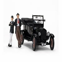 Ford Model T Touring sa Laurel i Hardy Figure, Crna - Sun Star 1905BK - Vaga Diecast Model Toy Car