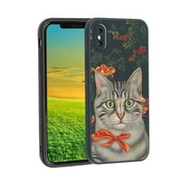 Kompatibilan sa iPhone XS MA telefonom, Cat-Kitty - Case Silikon zaštitni za teen Girl Boy Case za iPhone