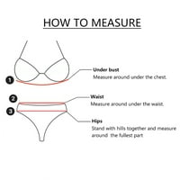 Iopqo bikini setovi za žene za žene Bandeau zavoj bikini set push up brazilski kupaći kostimi za kupaće