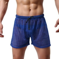 Teretane kratke hlače za muškarce šuplje nove modne muške labave seksi mrežne šuplje seksi mrežne polukrake