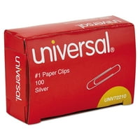 Universal® papirni isječci, glatki završni sloj, br. 1, srebro, od 3