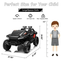 24V Kids Ride na kamionu W Automobil daljinski upravljač Električni automobil za brzinu djeteta USB Bluetooth muzika