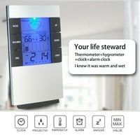 Digitalni budilnik sa LCD vremenskim prikazom temperaturne temperature zaslona Screed Snooze alarm Elektroničko upravljanje vremenom Podsjetnik