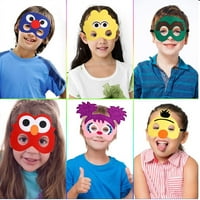 Felt maske za Elmo Party - odličan kvalitet eko-filca i runo