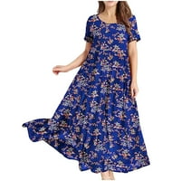 Linija suknja Žene Žene Srednja duljina suknja Udobna dress haljina Ležerna haljina za cvijeće