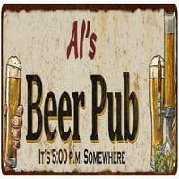 Al's Beer Pub Man Cave bar Decor Poklon znak 106180053002