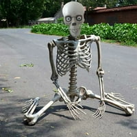 28 Noć vještica, Halloween Human Skelets pune kosti za tijelo s pokretnim zglobovima za Halloween rekvizite sablasno ukras za zabavu