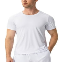 Niveer muns ljetni vrhovi kratkih rukava Kompresioni košulje od pune boje Sport majica ultra meka mišićna