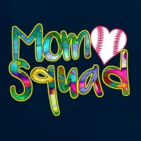 Divlji Bobby, šareni odsjek za bejzbol mama, sport, ženski grafički tee, mornarica, mala