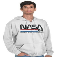 Vintage Nasa Kennedy svemirski centar Zip up hoodie muške ženske brine o brisama M