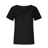 Ženski kratki rukav Dressy Elegantno vrhovi Osnove Odjeća dame bluze Spring Tops Ljetne vintage majice