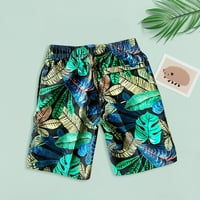 Zuwimk Toddler Boy Swim trunks, TODDLER Baby Boy Swim trunks crtani uzorak Havajske kratke hlače za kratke hlače Green, 8- godina