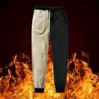 Muškarci debeli runo Termalske pantalone na otvorenom Zimske tople casual pantalone Joggers Sports 6XL