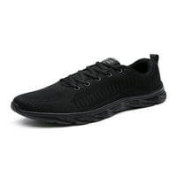 Avamo muški stanovi Comfort casual cipele prozračne tenisice na otvorenom šetnju cipela dnevno ravni čipkani treneri crne 8